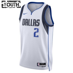 Camiseta Niños NBA Dallas Mavericks Kyrie Irving 2 2022-23 Nike Association Edition Blanco Swingman
